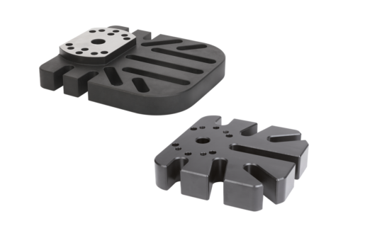 UNILOCK 5 assi, base di montaggio per serraggio universale grandezza del sistema 80 mm