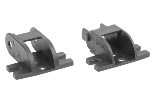 Elementi di collegamento in plastica per catene portacavi, altezza interna 12 mm