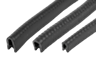 Profili per protezione bordi con nastro di serraggio in acciaio integrato