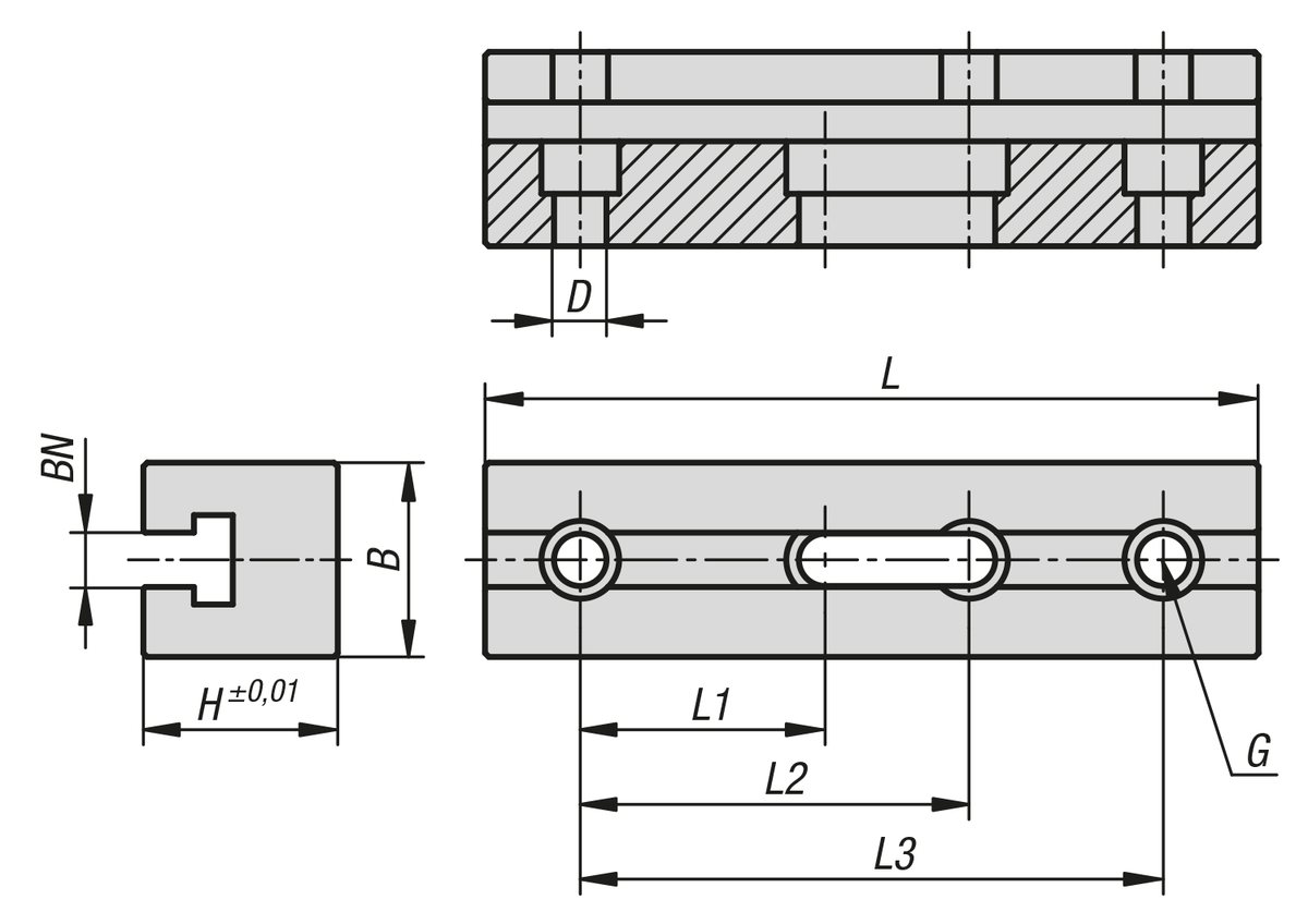 Barre di serraggio per componenti per macchinari e attrezzature