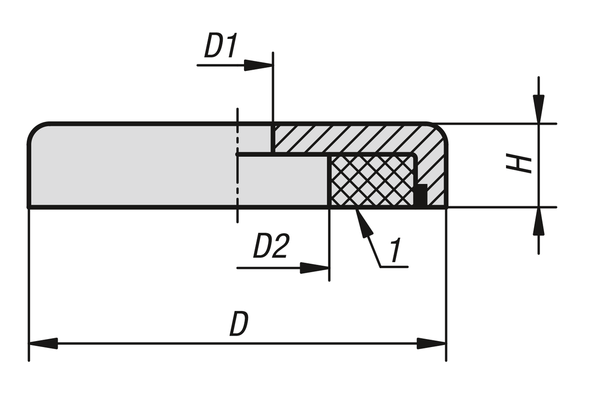Magneti con foro cilindrico (magneti piatti) in SmCo con alloggiamento in acciaio inox