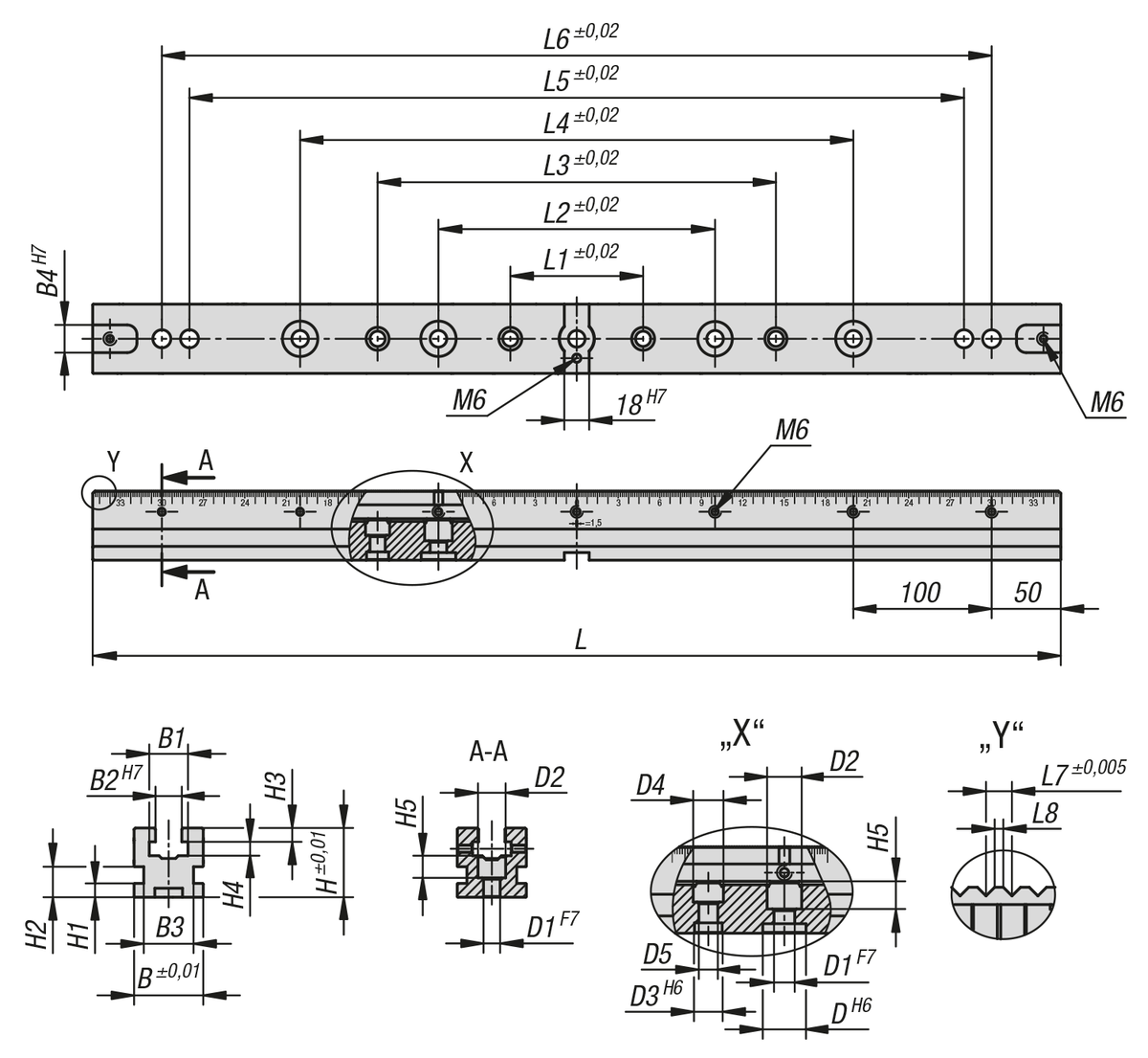 Guide di serraggio per sistema di bloccaggio multiplo